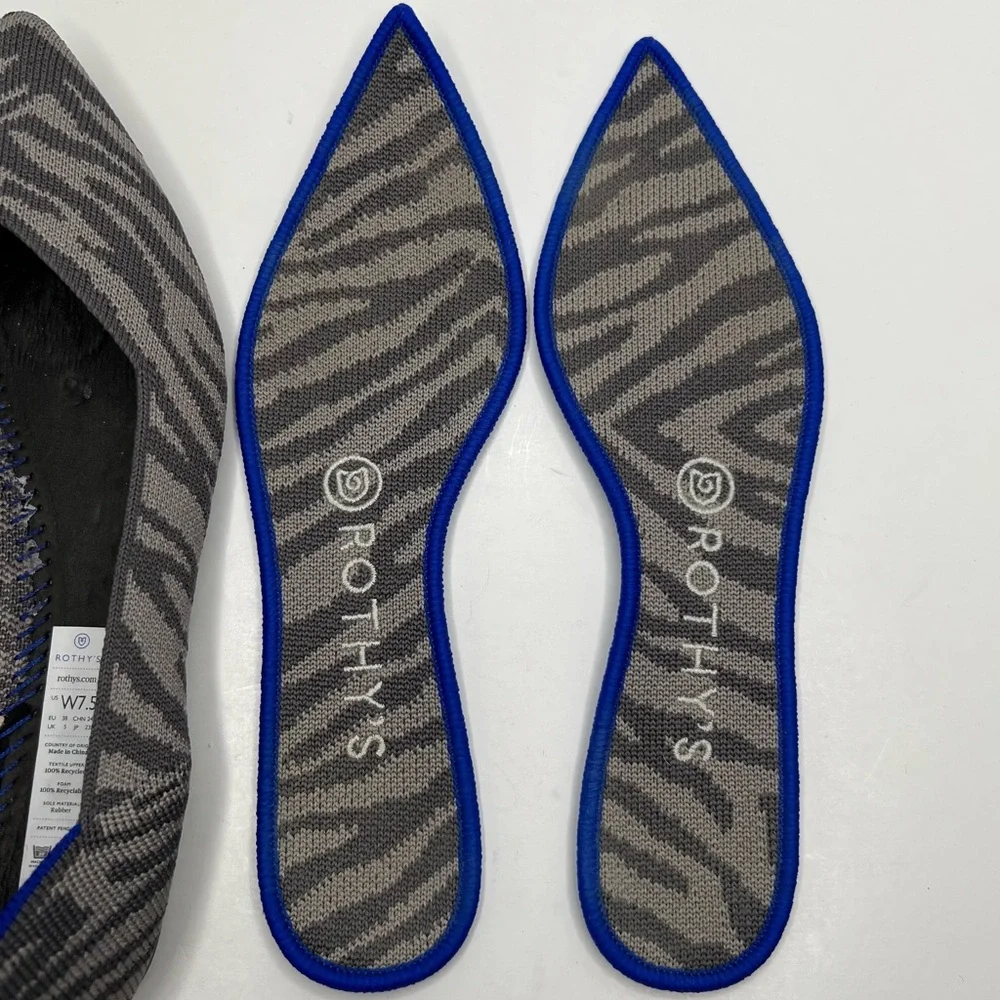 Rothy’s The Point Grey Zebra Size 7.5